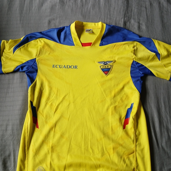 Ecuador National Team Soccer Jersey 2014 World Cup Brasil F.E.F Football - Picture 1 of 10
